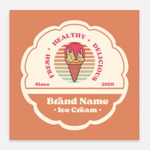 Ice Cream Label