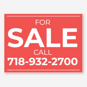 For Sale Yard Sign