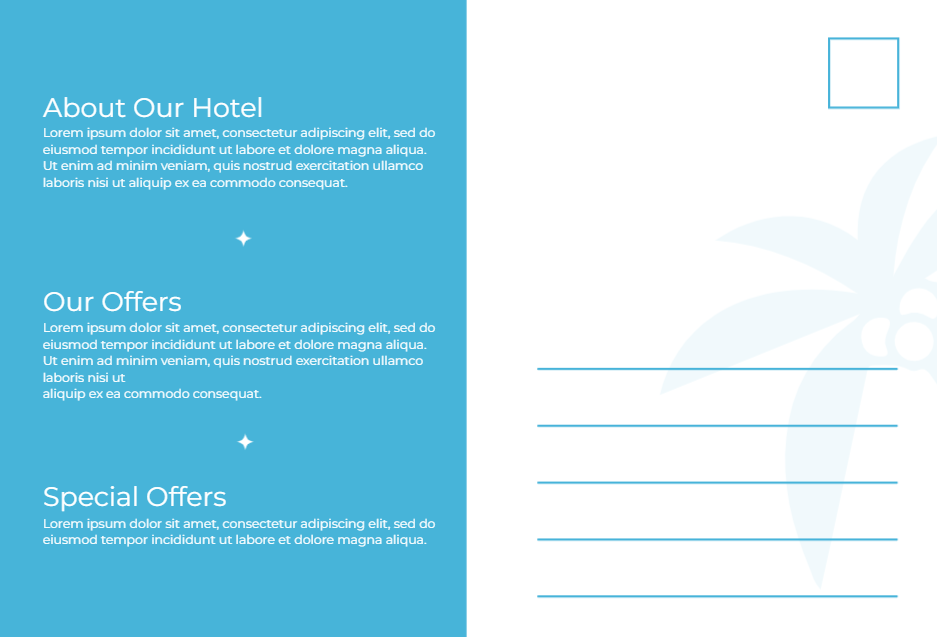 Hotel Resort Postcard