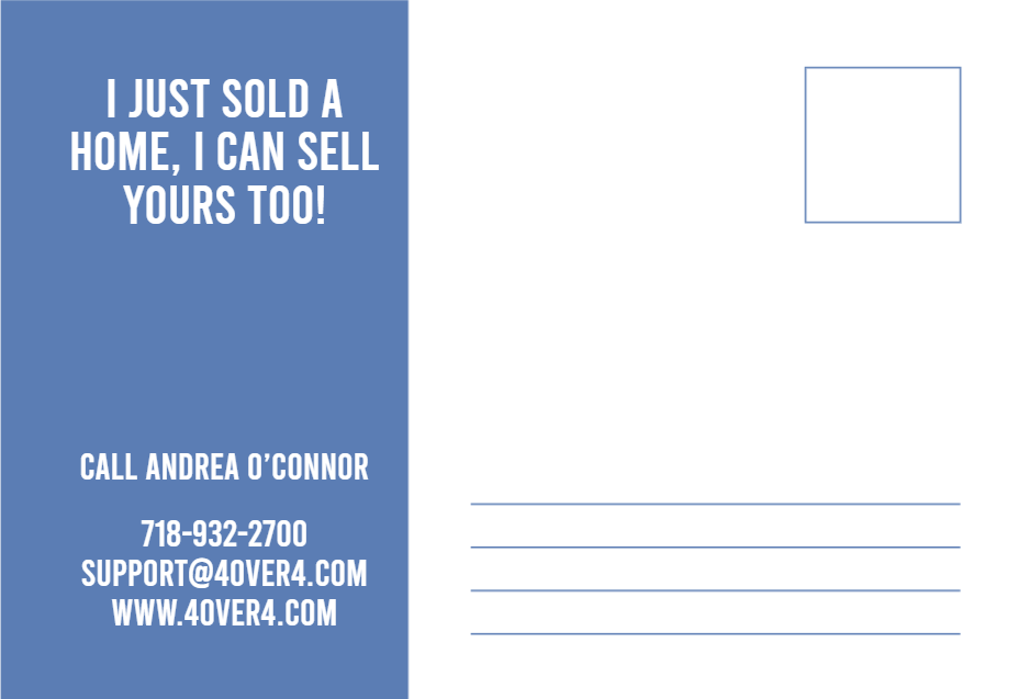 Real Estate Postcard