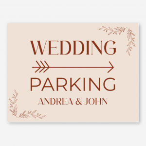 Wedding Parking Yard Sign