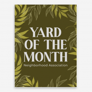 Yard Of The Month Yard Sale