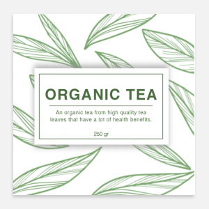 Organic Tea Standard Shipping And Mailing Label