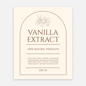 Vanilla Extract Label