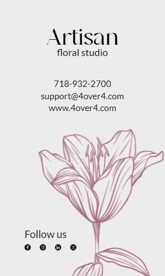 Floral Studio Business Card