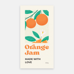 Orange Jam Label
