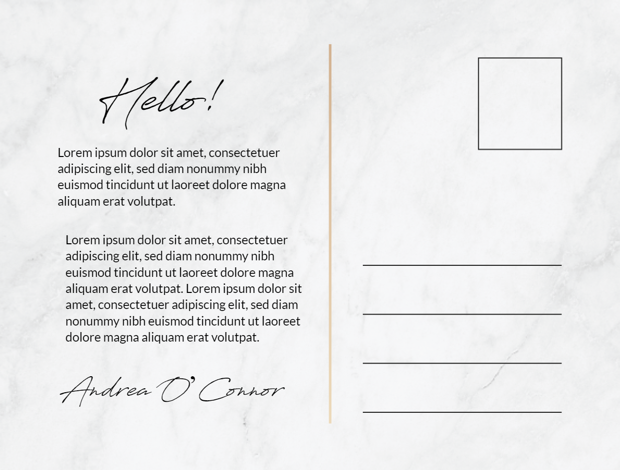 Real Estate Agent Postcard