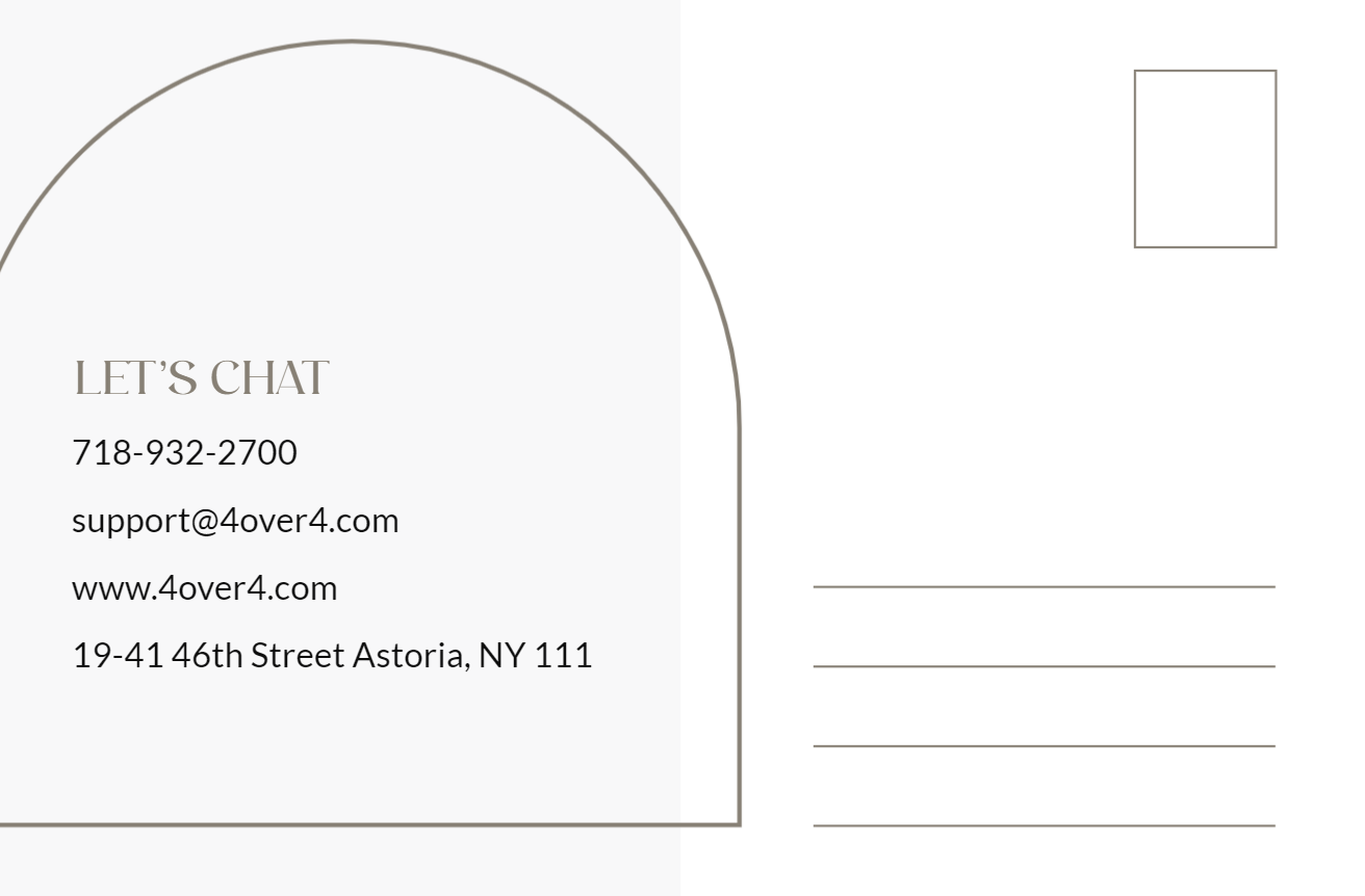 Real Estate postcard