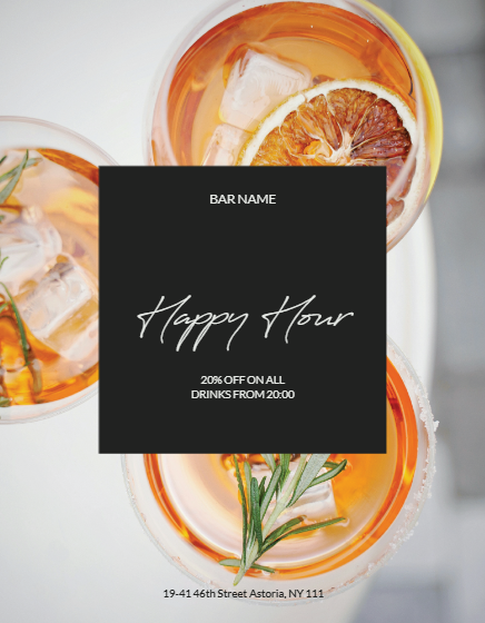 Happy Hour Flyer