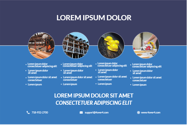 Construction Trade show Pop up Display