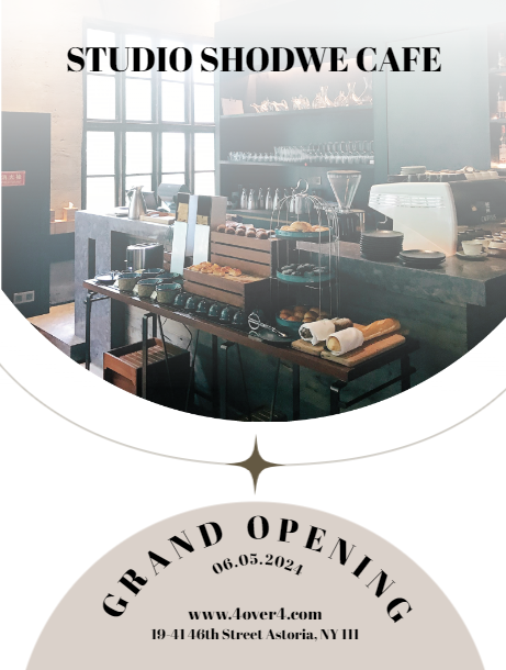 Cafe Grand Opening Flyer