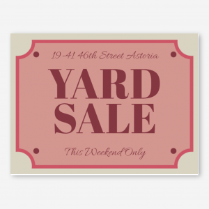 Yard Sale Yard Sign