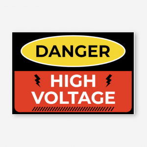 Danger Warning Yard Sign